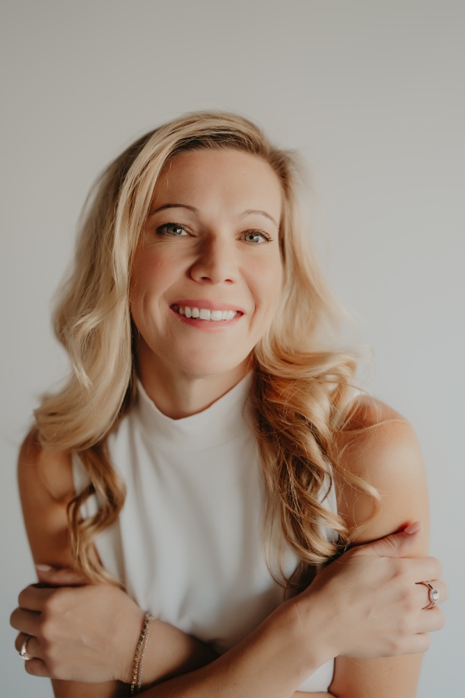 female client with RHA fillers and perfect skin